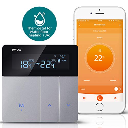 Matybobe WiFi Smart Thermostat, Thermostat heizung, Unterstützt  APP-Steuerung, Sprachsteuerung Kompatibel mit Alexa/Google Home  heizungsthermostat, für die Wasser- / Gasboiler 5A GC : : Baumarkt