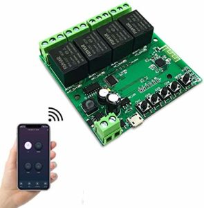 EACHEN 4 Kanal WiFi Wireless Smart Switch Relay Modul für Smart Home