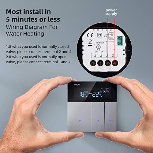 Smartes WLAN Thermostat für (Wasser) Fußbodenheizung - Einrichtung App und  Sprachsteuerung per Alexa 